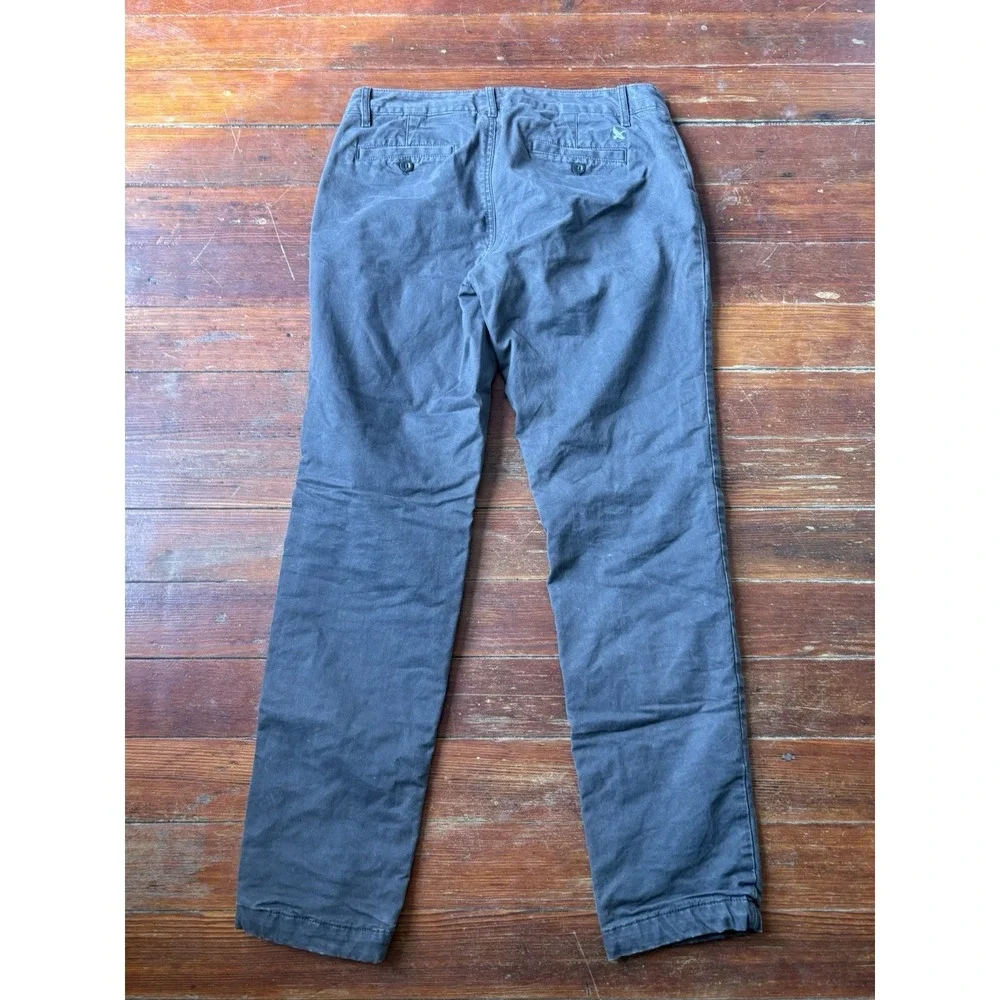Eddie Bauer‎ Lined Pants Womens 4 Gray Boyfriend Relaxed Legend Wash Chino